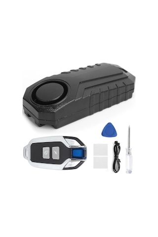 Padalink Siyah Ks-sf2 113db Motor, Bisiklet, Elektrikli Kaykay Koruması: 7 Seviye Hassasiyet, Uzaktan Kumanda, Sos Ve Ip55 Su Geçirmez Alarm