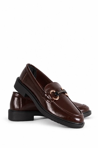 Trender 69-706 Kahverengi Kadın Loafer Ayakkabı 27ksd9000004