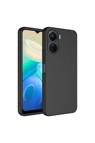 Vivo Y16 Kılıf Zore Mara Lansman Kapak Siyah