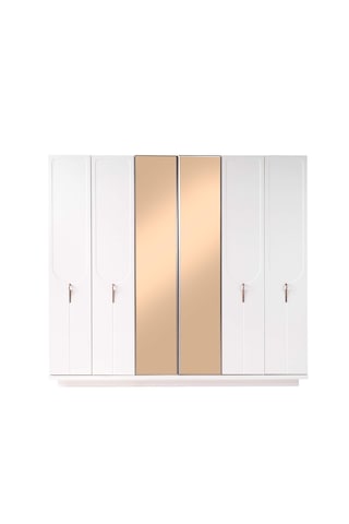 Vermont 6 Kapaklı Gardırop %100 Mdf