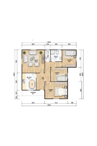 Ballife Prefabrik 113 M2 Standart Prefabrik Konut