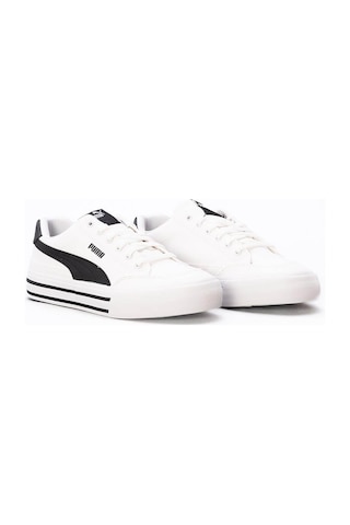 Puma Court Classic Vulc Fs Beyaz Siyah Unisex Sneaker 396353-02 Beyaz - Siyah
