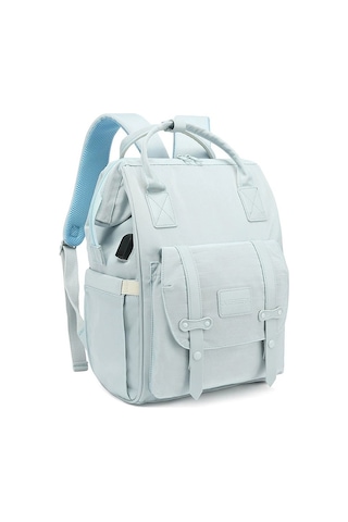 Çok Fonksiyonlu Usb Anne ve Bebek Çantası Mavi