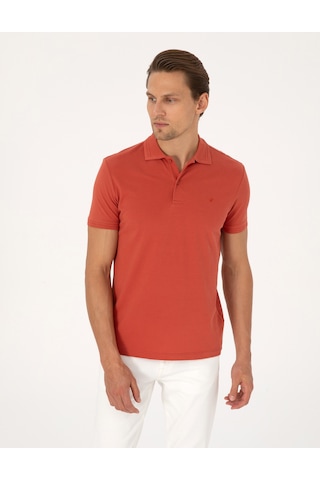 Pierre Cardin Erkek Kiremit Tişört Basic 50325323-vr031 Kiremit