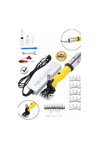 500 Watt Adaptörlü Koyun Kırpma Makinesi Yedek Bıçaklı