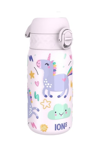 Ion8 - Paslanmaz Çelik Çocuk Suluk - Unicorn - 400 Ml - Sızdırmaz Çok Renkli