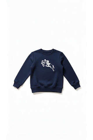 Coupon Çocuk Sweatshirt / Logo Baskılı Lacivert