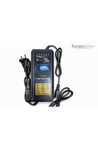 72v 24ah Elektrikli Bisiklet Şarj Aleti 6 Akülü Modeller Uyumlu Hızlı Şarj Cihazı Göstergeli Ht3269