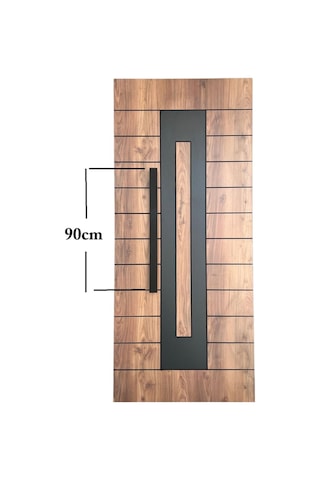 Homdep Çelik Kapı Çekme Kolu Tutma Kolu Dikdörtgen Model Renk Siyah 90cm