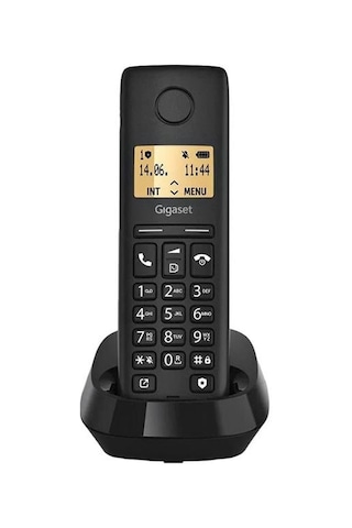 Powermaster Gigaset Pure 100 Siyah Dect Telsiz Telefon - 14 Saat Konuşma 50 Kişilik Rehber Kapasitesi