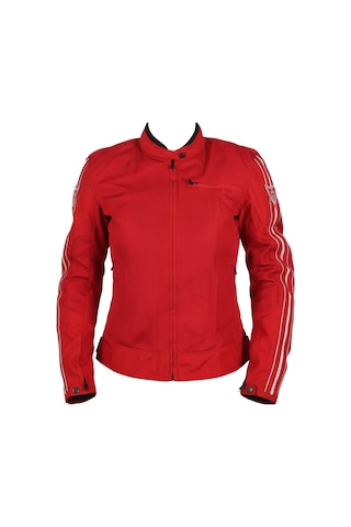Venom Motosiklet Montu Yazlık Kadın Jessy Fileli Red Motorcu Mont
