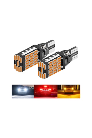 T15 W16w Canbus 45 Led Turuncu Sinyal Ampülü