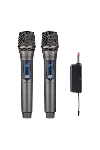 Yifomall Kablosuz Vhf Mikrofon Seti - Şarj Edilebilir, 50m Menzil, Profesyonel Ses Kalitesi, Konferans/karaoke İçin