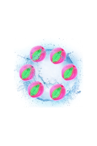 Yunboo 6 Adet 3.5cm Pembe+yeşil Pratik Kir Ve Tüy Alıcı Çamaşır Makinesi Topları - Tekrarlı Kullanım, Kir Ve Tüy Temizliği, Çamaşırları Örtüşmeyi Engelleme Yeşil