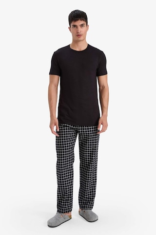 Defacto Premium Slim Fit Dar Kesim Bisiklet Yaka Kısa Kollu Modal Üst Z8085az25aubk81 Siyah-bk81