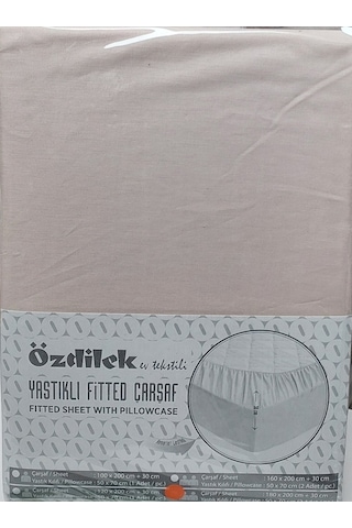 Özdilek Colourist Battal Çift Kiş. Çarşafseti 180x200 Sütlü Kahve Sütlü Kahve