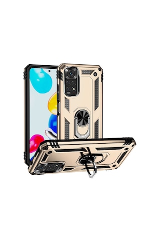 Xiaomi Redmi Note 11 Global Kılıf Zore Vega Kapak Gold