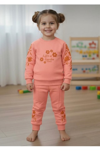 Mutlu Bebe Kız Çocuk İkili Takım Kırmızı