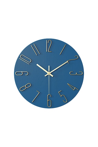 Xindoker 12 İnç 30cm Pembe Gül Altın Harfli Duvar Saati - Ev Dekoru İçin Modern Tasarım, Kolay Kullanım, Dayanıklı Malzeme Haki