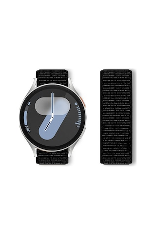 Samsung Galaxy Uyumlu Watch 4 5 6 7 Seri 40 42 43 44 46 47mm Cırt Cırtlı Yumuşak Spor Kumaş Örgü Kordon