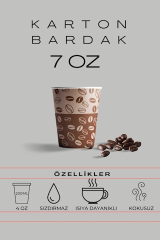 Karton Bardak 4 Oz Adet:250
