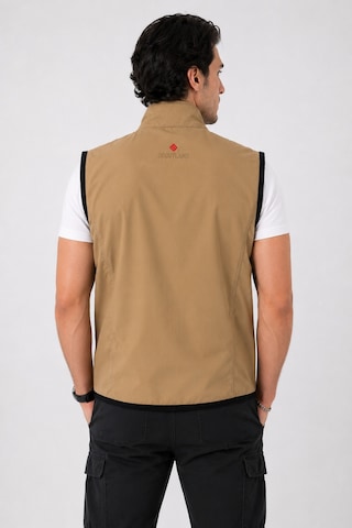 Camp Scoutland Camp450 Outdoor Tactical Çok Cepli Su İticili Erkek Mevsimlik Taktik Likralı Yelek Hardal