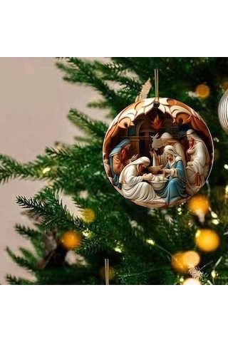 Lijinxu Noel Pencere Kolye Zanaat Noel Paskalya Tatili Stil C