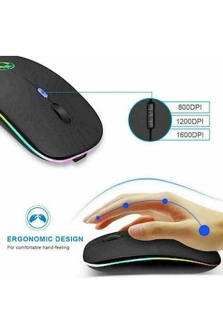 Sonex A2N RGB Kablosuz Bluetooth Lazer Mouse