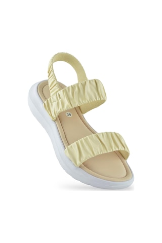 6894 Ortopedik Taban Kız Çocuk Sandalet Terlik Düğün Abiye Gündelik Vetta Ten