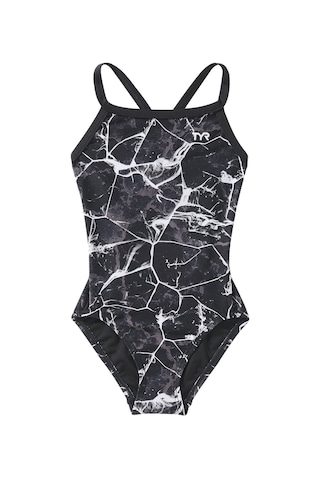 Tyr Durafast Elite Kadın - Kız Diamondfit Yüzücü Mayo - Synapse Siyah