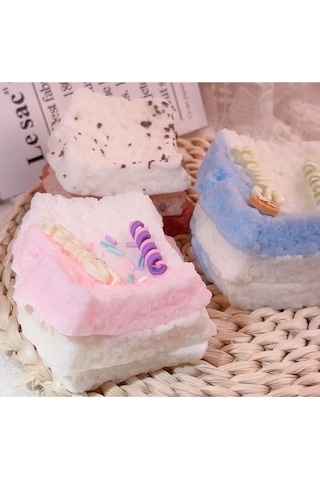 Kek Sukuşi Pembe Renk Pasta Taba Sukuşi Yumuşak Jel Rahatlatıcı 10cm Çok Renkli