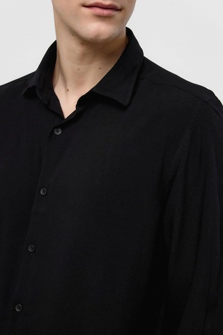 Backandbond Siyah Regular Fit Uzun Kollu Gömlek