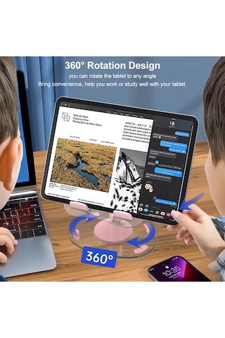 Powermaster Pm-24571 Q16 360 Derece Tablet-Apple Uyumlu iPad Telefon Tutucu Stand