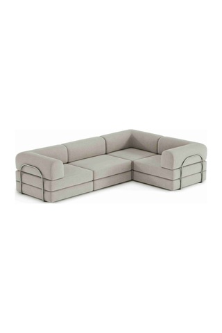 Neko Xl Modern Köşe Koltuk - 6 Kişilik, 300x200 Cm, Köşe Koltuk Takımı, Koltuk Takımı, Köşe Krem