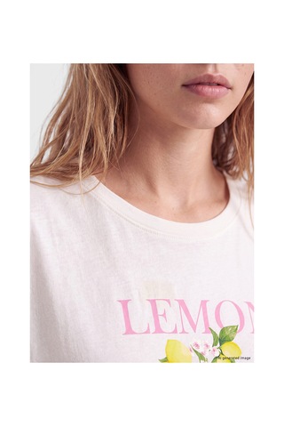Lcw Dream Pembe Limon Baskılı Kadın Şortlu Pijama Takımı