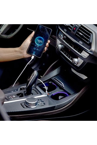 Xplagin Bmw X3-x4-ix3 Rgb Led Işıklı Bardaklık - 2018-2023 Kablosuz Şarj Sistemi Olmayan Modeller