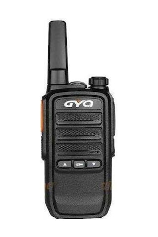Gyq Q75 PMR 15 KM Mesafeli Siyah Tekli Paket El Telsizi