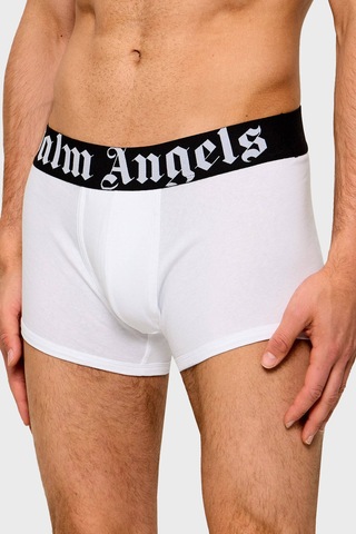 Palm Angels Logolu Pamuklu 2 Pack Boxer Erkek Boxer Pla1umbtr11bı Beyaz