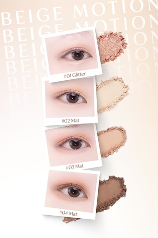 Yoğun Pigmentli Mat Ve Işıltılı Tonlar Barındıran 4'lü Far Paleti Day Vibe Palette 1 Beige Motion 1