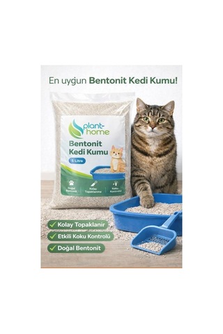 Bentonit Kedi Kumu 2'li Set 10 Litre 2 5 L - Parfümsüz, Kolay Temizlik