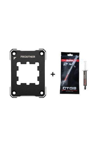 Frosther Amd Soketli İşlemciler İçin Siyah Güçlendirme Kiti +maxtor Ctg8-2g 12.8w/mk Termal Macun
