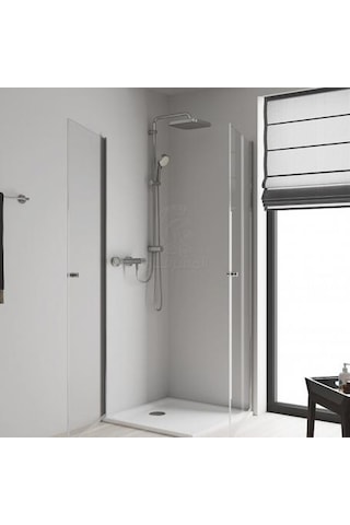 Grohe Tempesta System 250 Kare Duvara Monte Duş Sistemi, Yön Değiştiricili, Krom-Beyaz 26694000 Krom - Beyaz
