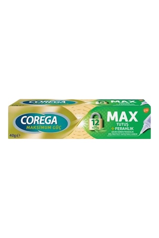 Corega Max Tutuş + Ferahlık Diş Protezi Yapıştırıcı Krem 40 G 6'li Avantaj Paketi Mıchu