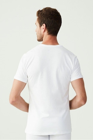 Faal 122x6 Erkek 6'lı Kısa Kollu Penye Süprem Atlet-beyaz Beyaz