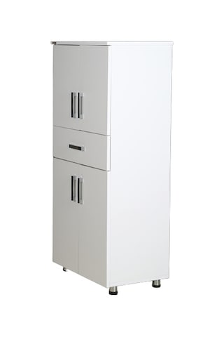 Çok Amaçlı 13638 Dolap 130 Hard Parlak Beyaz Suntalem 4raf Kutu Sevk El Yapım Ceviz