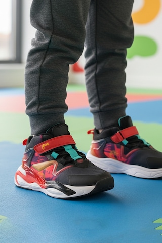 Marcokids Siyah Kırmızı Cırtlı Hafif Esnek Erkek Çocuk Spor Ayakkabı 161-t5411102 F Siyah-kırmızı