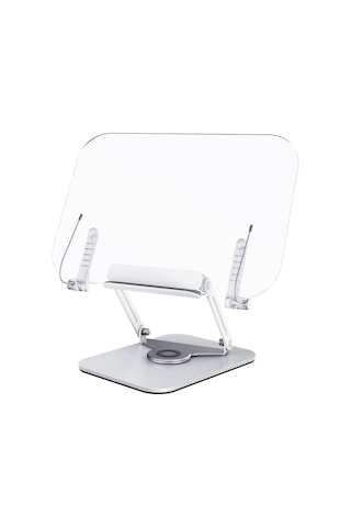 Tablet Ve Kitap Okuma Standı 360 Döner Ayarlanabilir Katlanabilir Masaüstü Tutucu, Ergonomik Tasarım, Sağlam Alüminyum Alaşım, Ev Ve Ofis Kullanımı İçin Evrensel Tablet Desteği R15