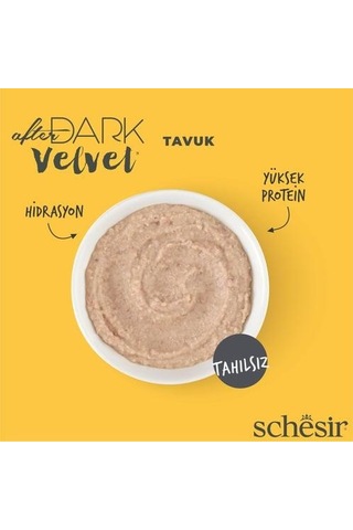 Schesir After Dark Mousse Tavuk Etli Tahılsız Yetişkin Kedi Konservesi 80 Gr
