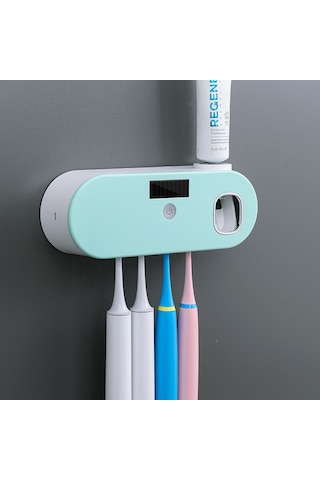 Akıllı Uv Diş Macunu Sıkma Diş Fırçası Tutucu Pembe