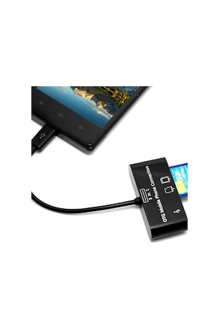 Anunnaki Micro Usb 3 In 1 Sd Tf Kart Okuyucu Otg Veri Aktarıcı